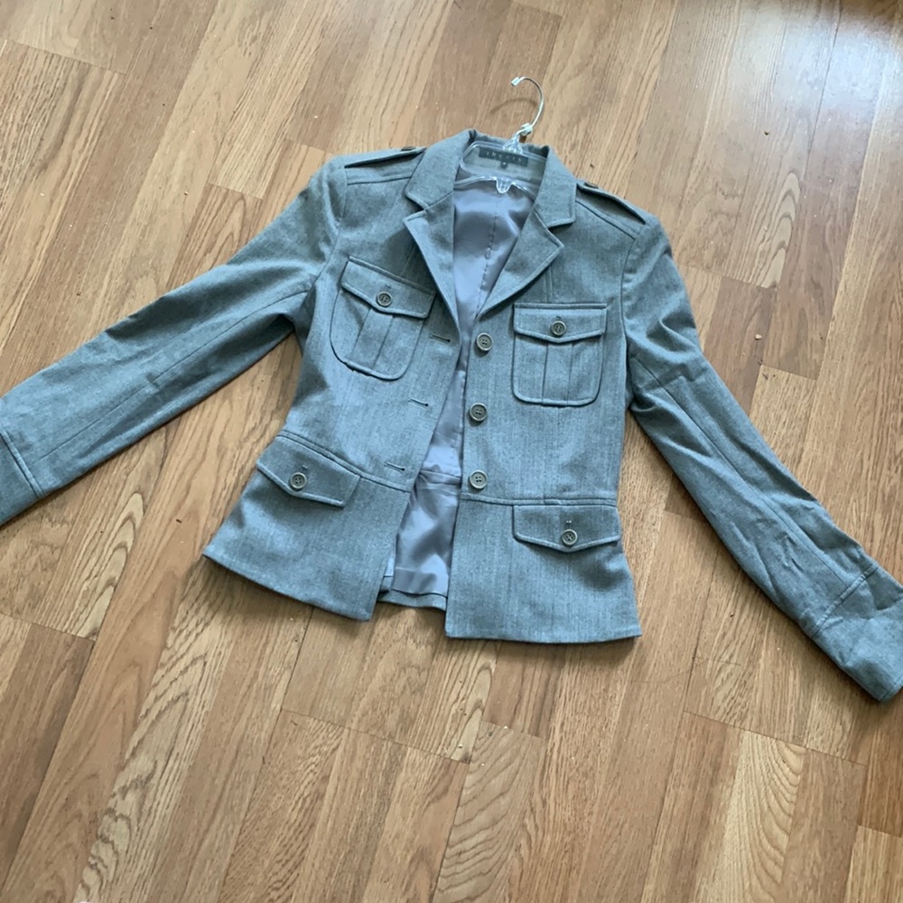 Grey suit jacket